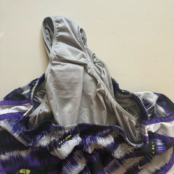 Nike Women's Purple and Black Athletic Shorts - Picture 4 of 9